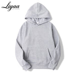 Liyaa Fashion Brand Men's Hoodies 2020 Spring Autumn Male Casual Hoodies Sweatshirts Men's Solid Color Hoodies Sweatshirt Tops