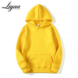 Liyaa Fashion Brand Men's Hoodies 2020 Spring Autumn Male Casual Hoodies Sweatshirts Men's Solid Color Hoodies Sweatshirt Tops